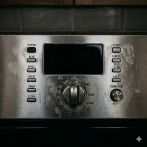 Blank oven control panel that will not turn on or respond