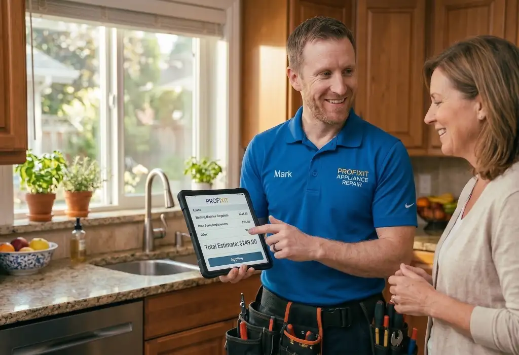 Washer repair cost estimate Winnipeg